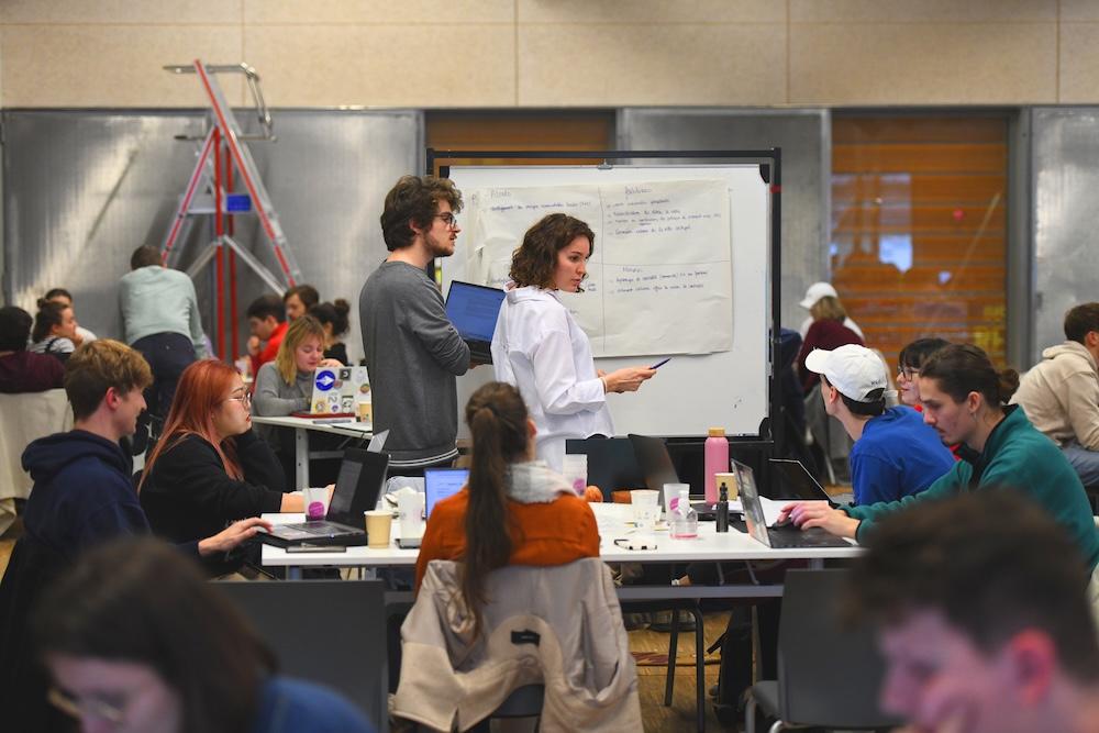 Étudiants dans une salle de cours