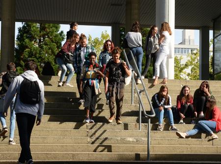 Photo d'étudiants sur le Campus Villejean